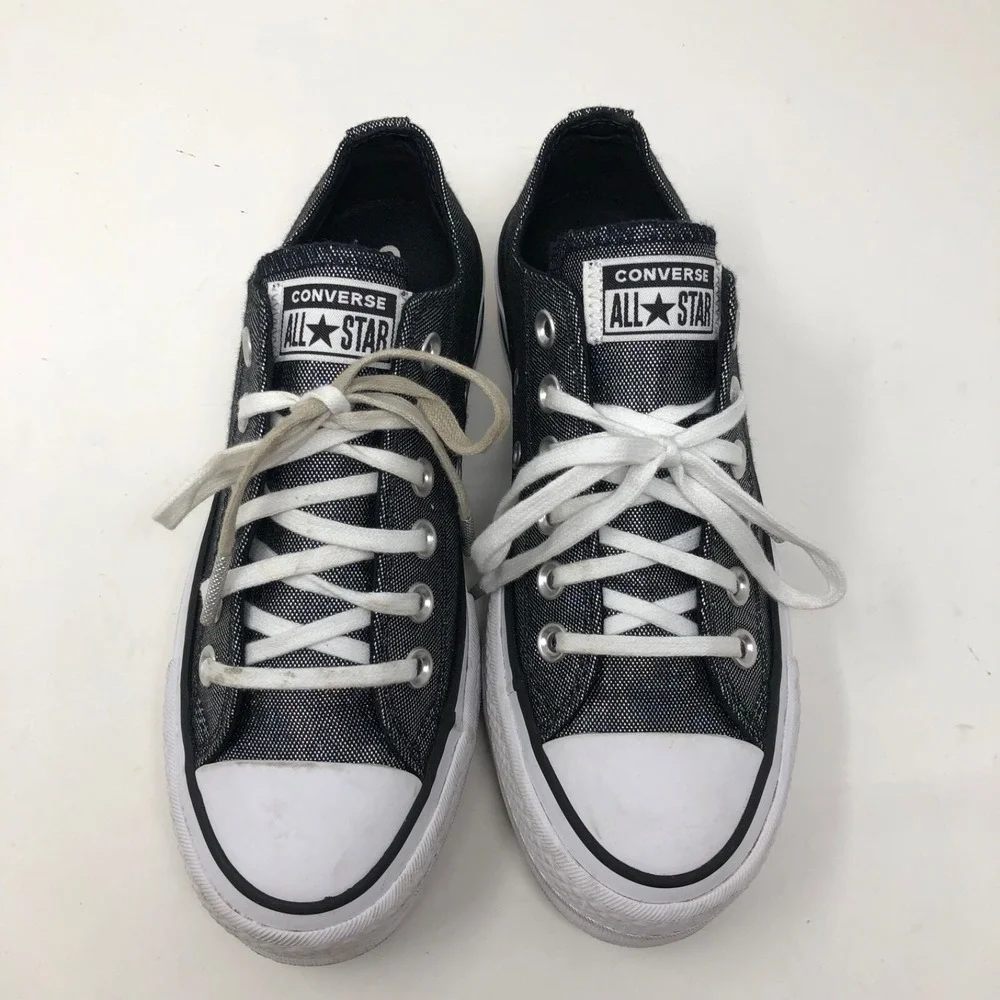 Converse Chuck Taylor All Star Lift Platform Sneakers Womens 5.5‎ Shimmer